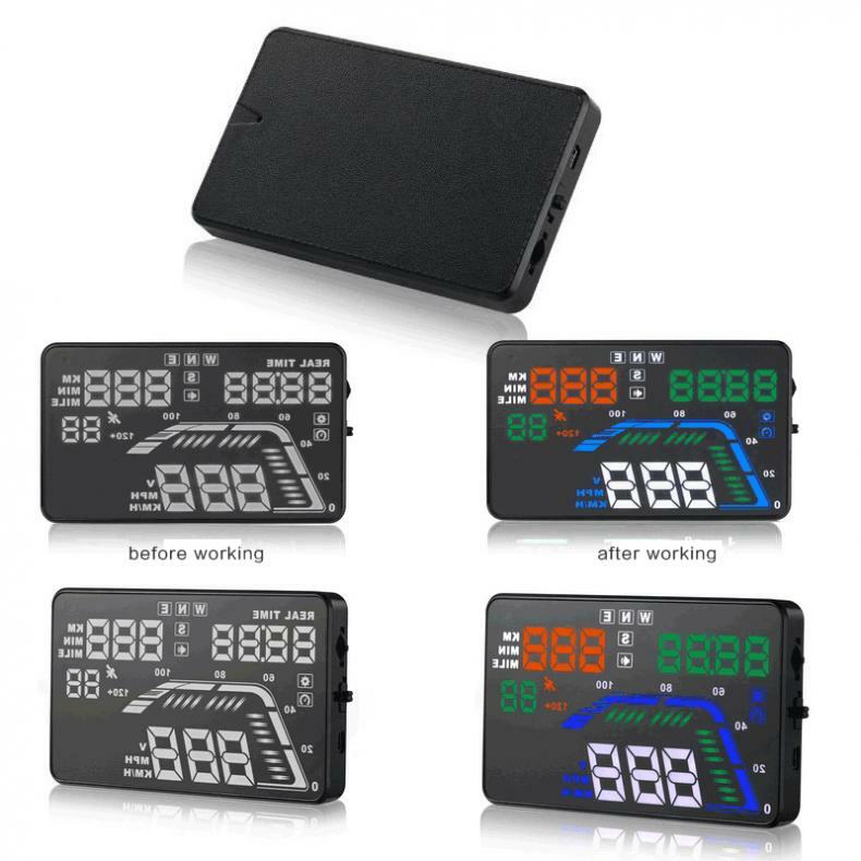 AutoCar HUD GPS Head Up Display Speedometer Overspeed Alarm Windshield Projector
