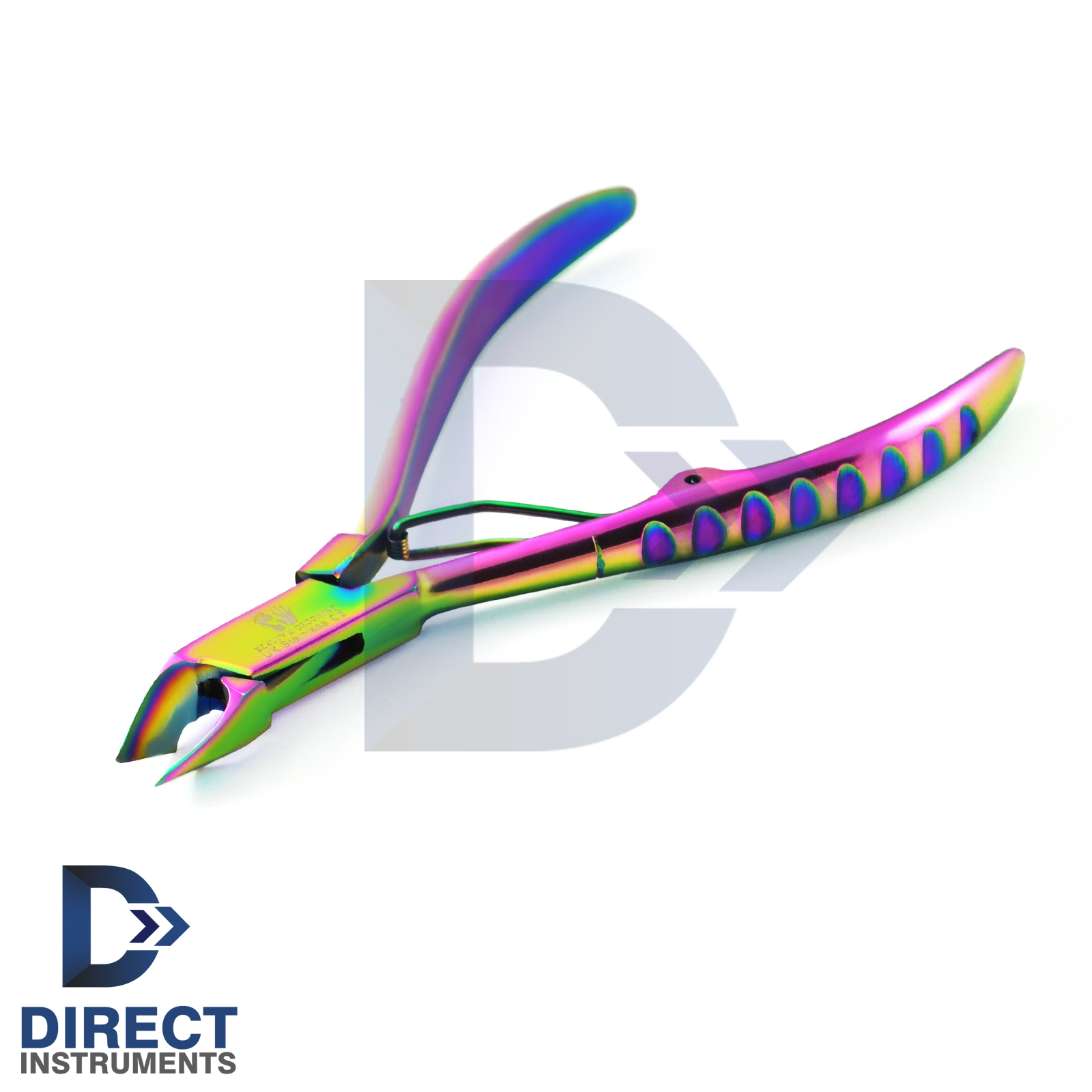 Professional Cuticle Nipper Clipper Nail Cutter Remover Pedicure Titanium Coated