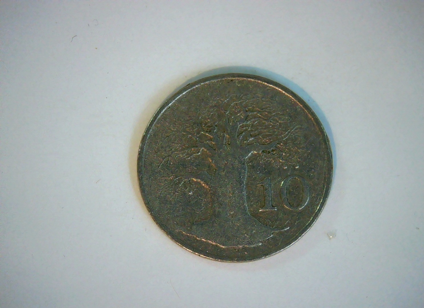 Isle of Man 1980 10 Pence Manx 10p (tailless cat / tree design) Coin