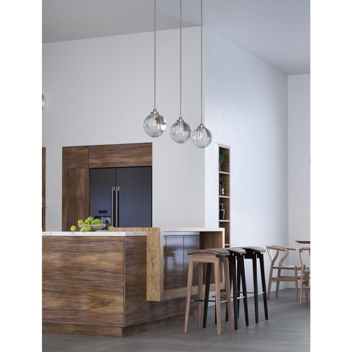 Progress Lighting Stem Extension Kit In A Brushed Nickel Finish. P8602-09