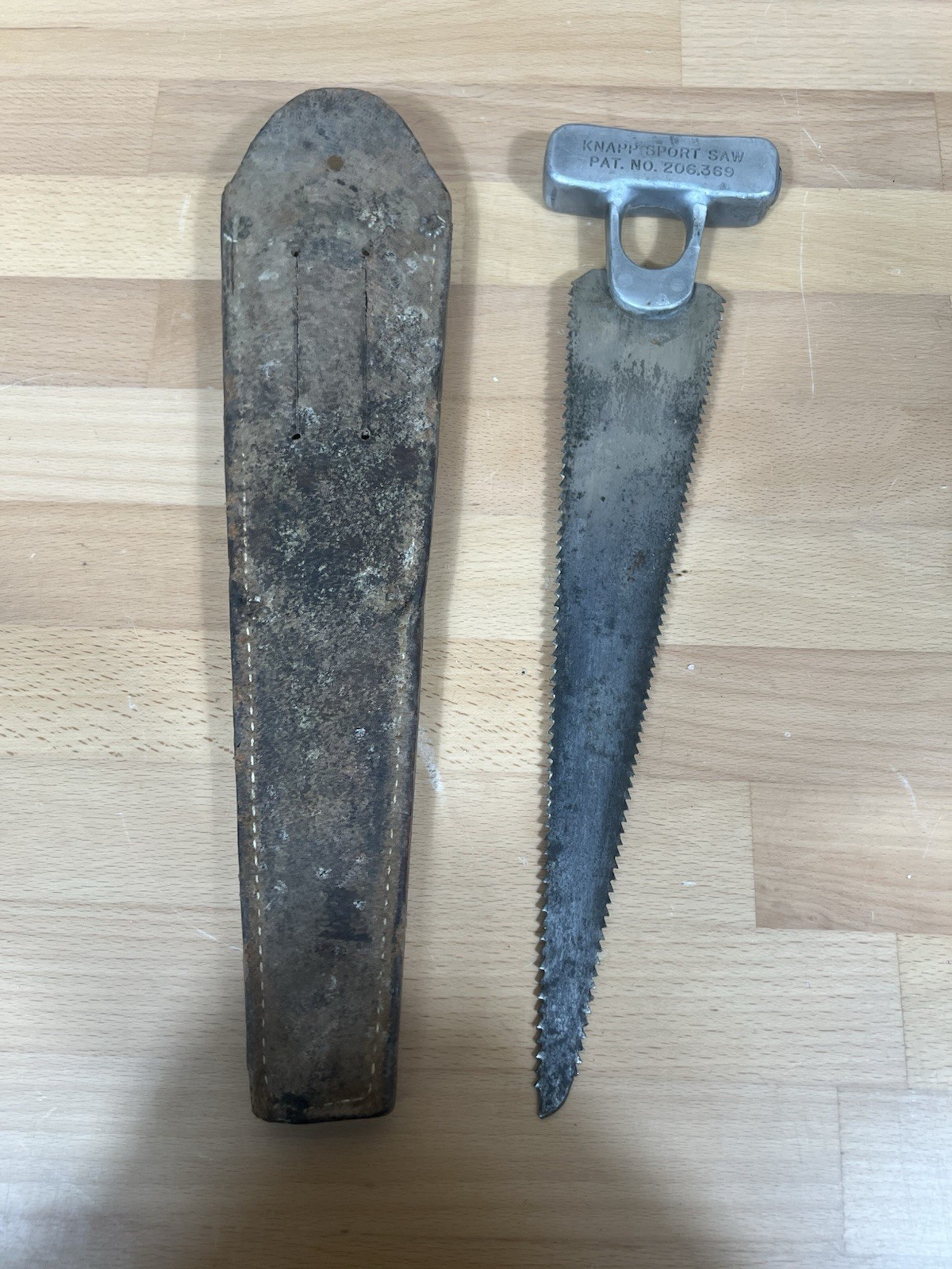 KNAPP SPORT SAW HUNTING KIT BONE SAW w SHEATH Nice Sharp - Nice!