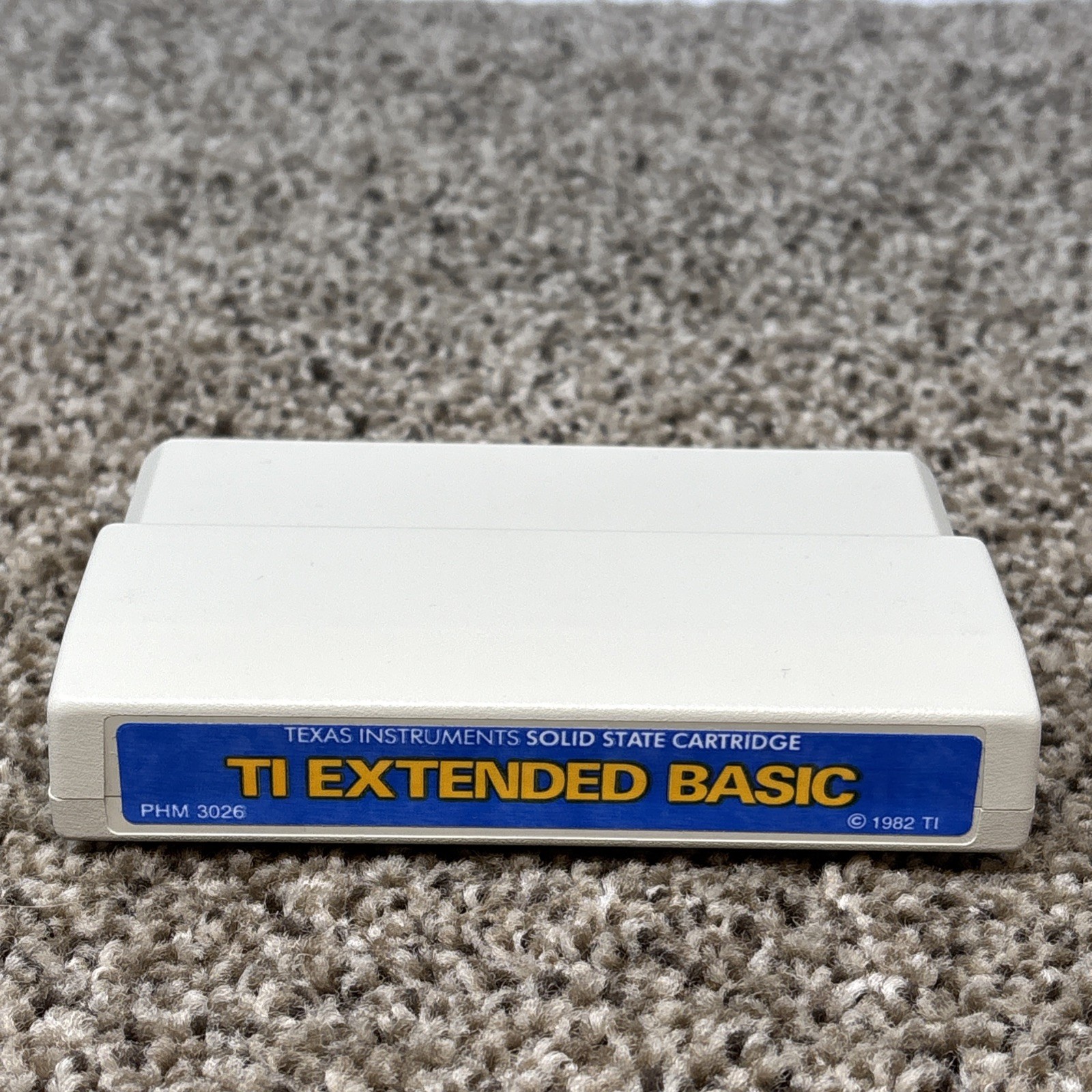 Texas Instruments ti-99/4a Extended Basic 1982 PHM 3026 Cartridge Command Module