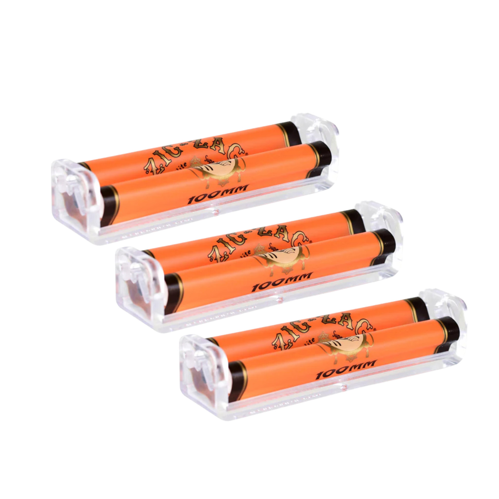 Zig-Zag 100mm Cigarette Rolling Machine | Premium Manual Roller Tool | 3 Pack