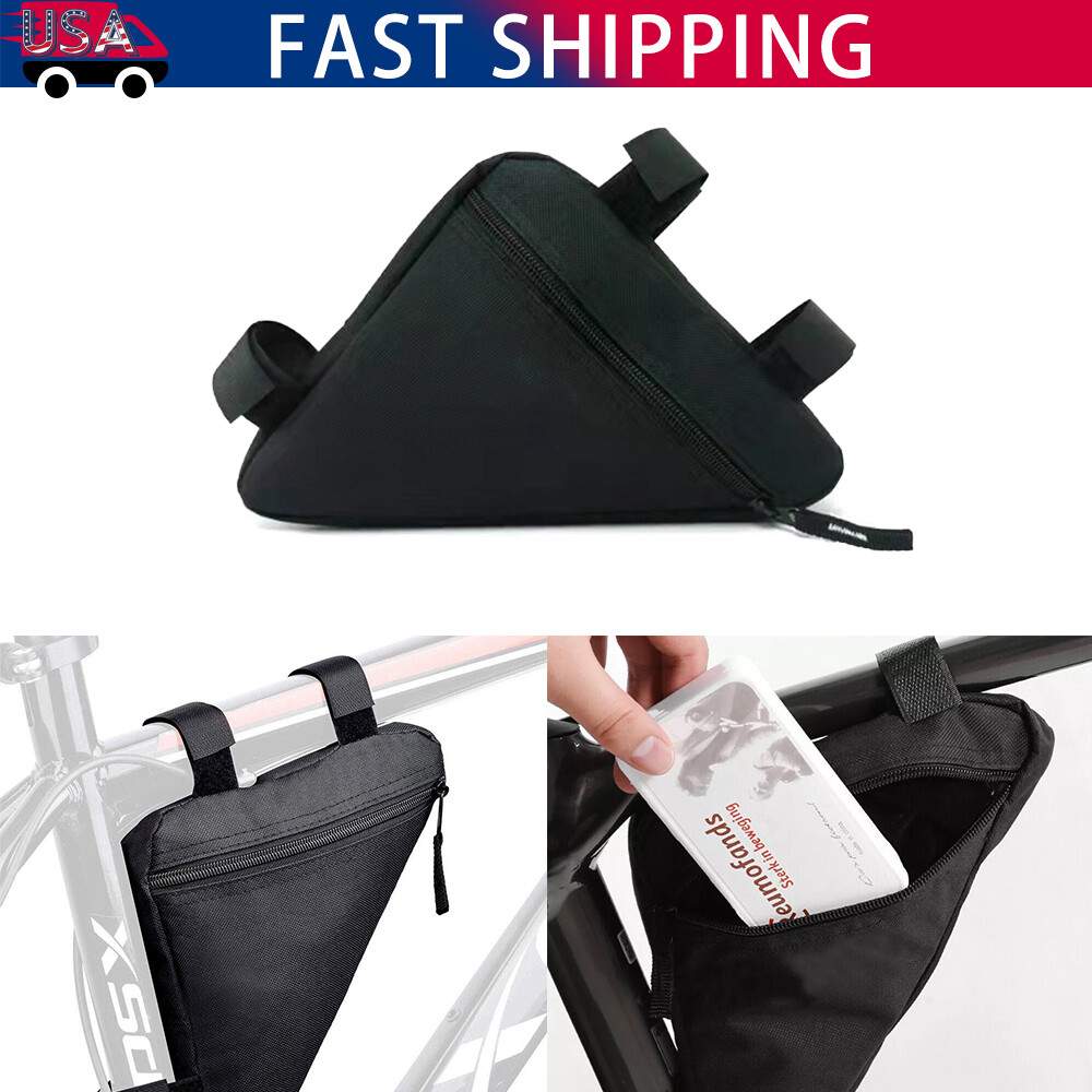 Triangle Bicycle Frame Bag Waterproof Bag Bicycle Storage Adjustable Saddle Bags