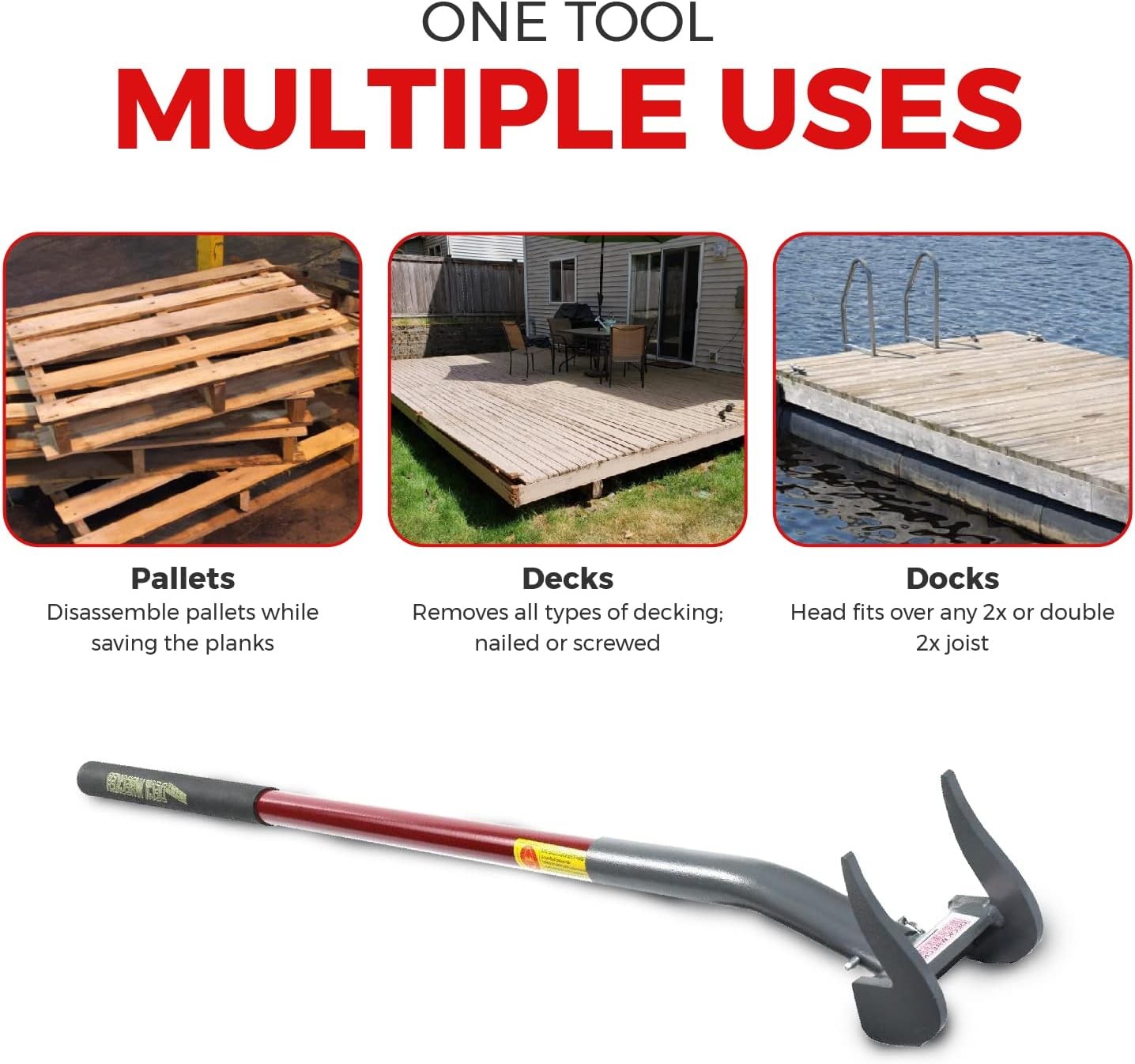 The Original Deck Wrecker Deck Board Removal Tool.