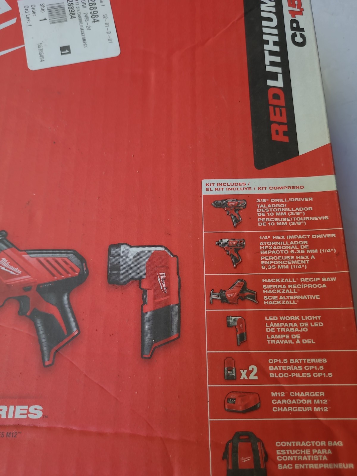 Milwaukee M12 4-Tool Combo Kit 2498-24