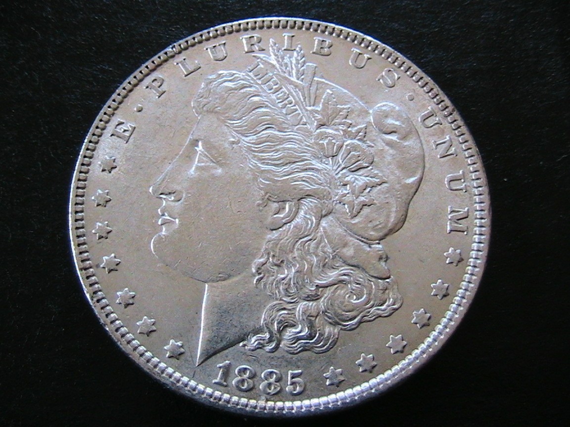 1885-P MORGAN SILVER DOLLAR
