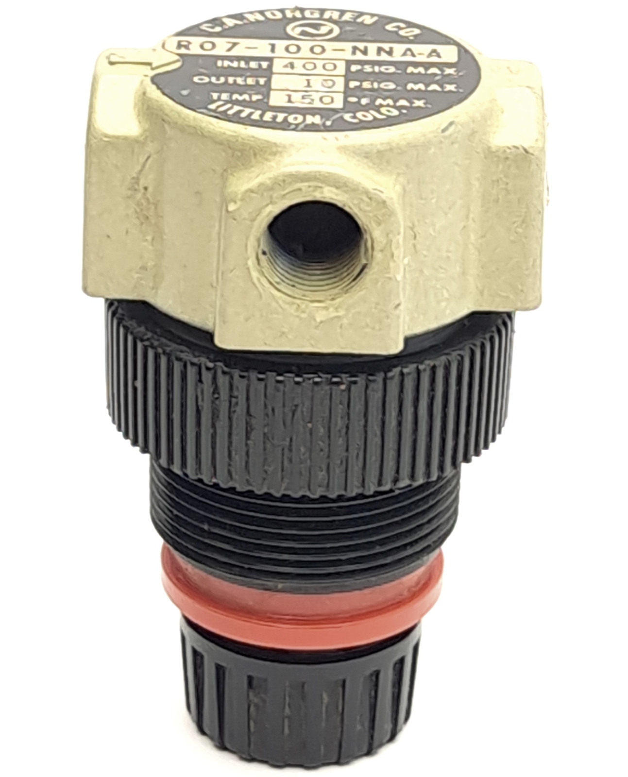 Lot of 2 Norgren R07-100-NNAA Mini Regulator, 1/8" PFT Ports, 1-10psi Outlet