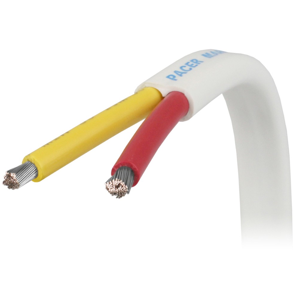 Pacer 12/2 AWG Safety Duplex Cable - Flat Cable - Red/Yellow - Sold By The Fo...