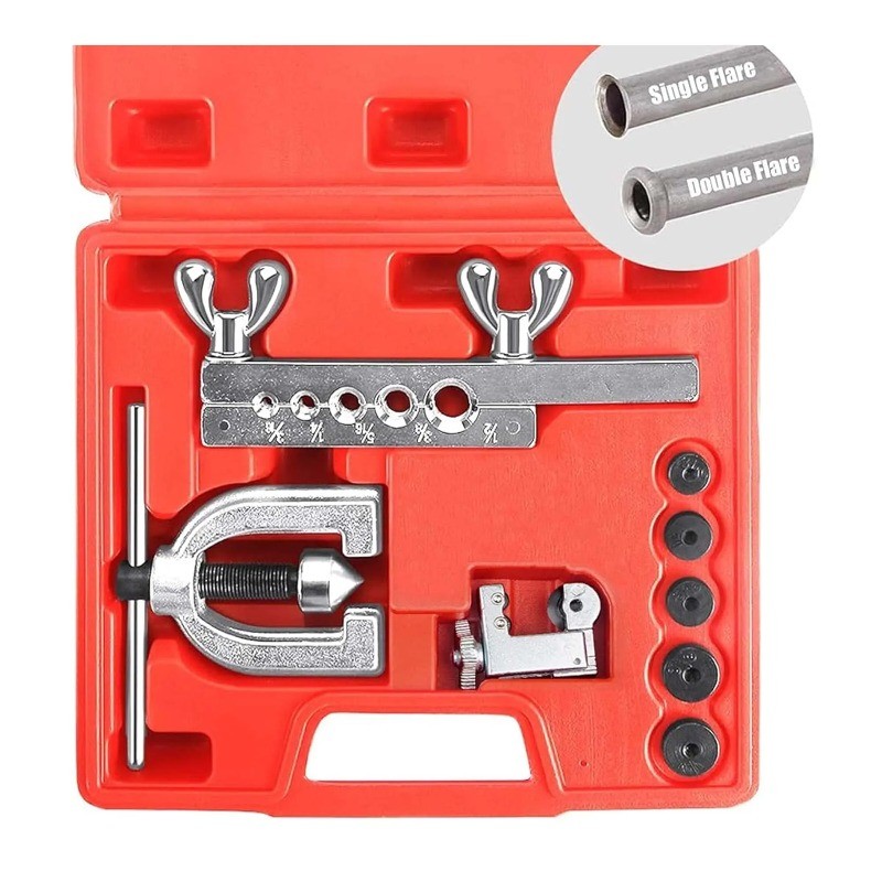 Brass/Aluminum Tube Flaring Tool Set (Includes Positioning Fixture)