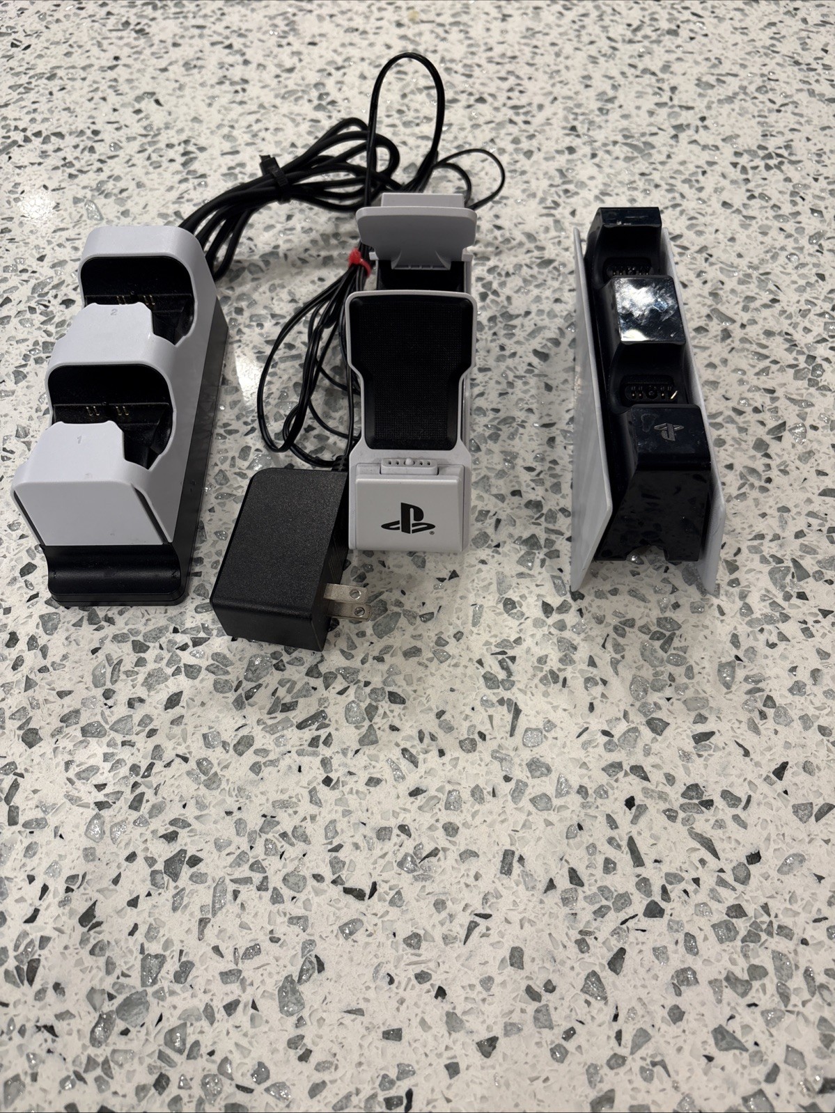 PlayStation 5 PS5 Lot 3x Double Controller Charger Used OEM