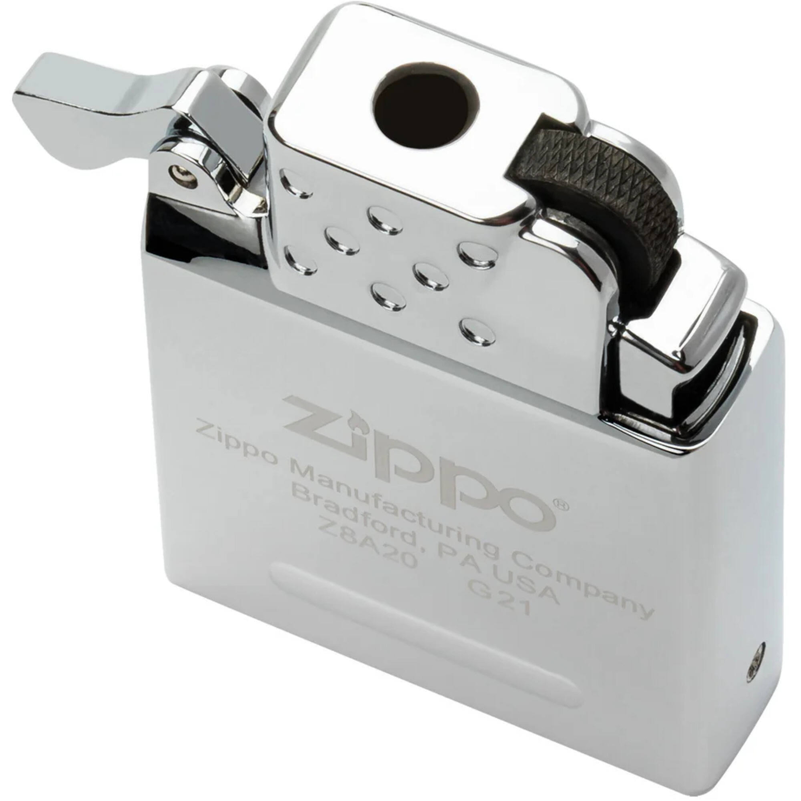 Zippo Lighter Insert Yellow Flame Butane with Wheel and Button Ignition 65800