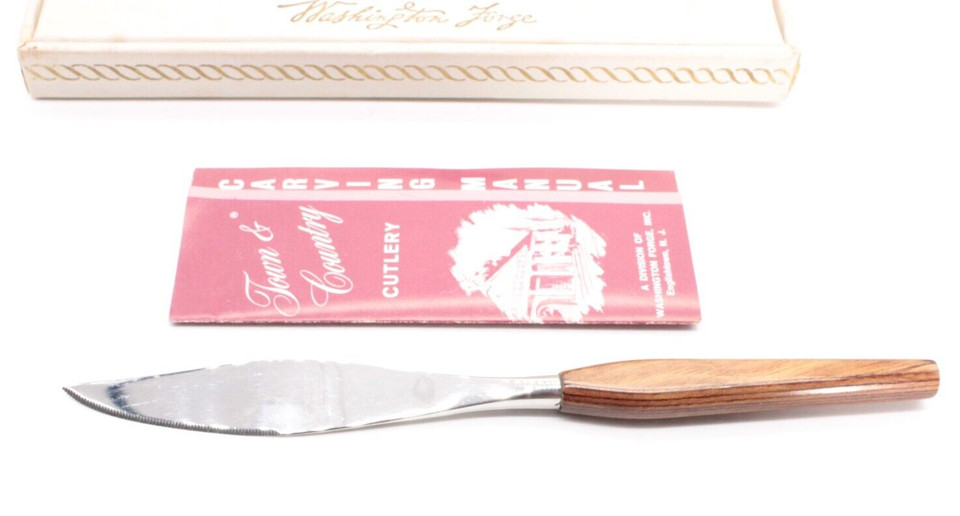 Washington Forge Stainless Steel Butter Knife Set Wood Handles (Set of 6)