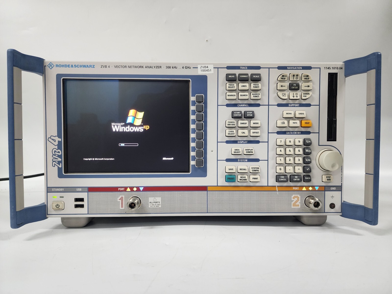Rohde & Schwarz ZVB 4 Vector Network Analyzer, 300 kHz to 4 GHz