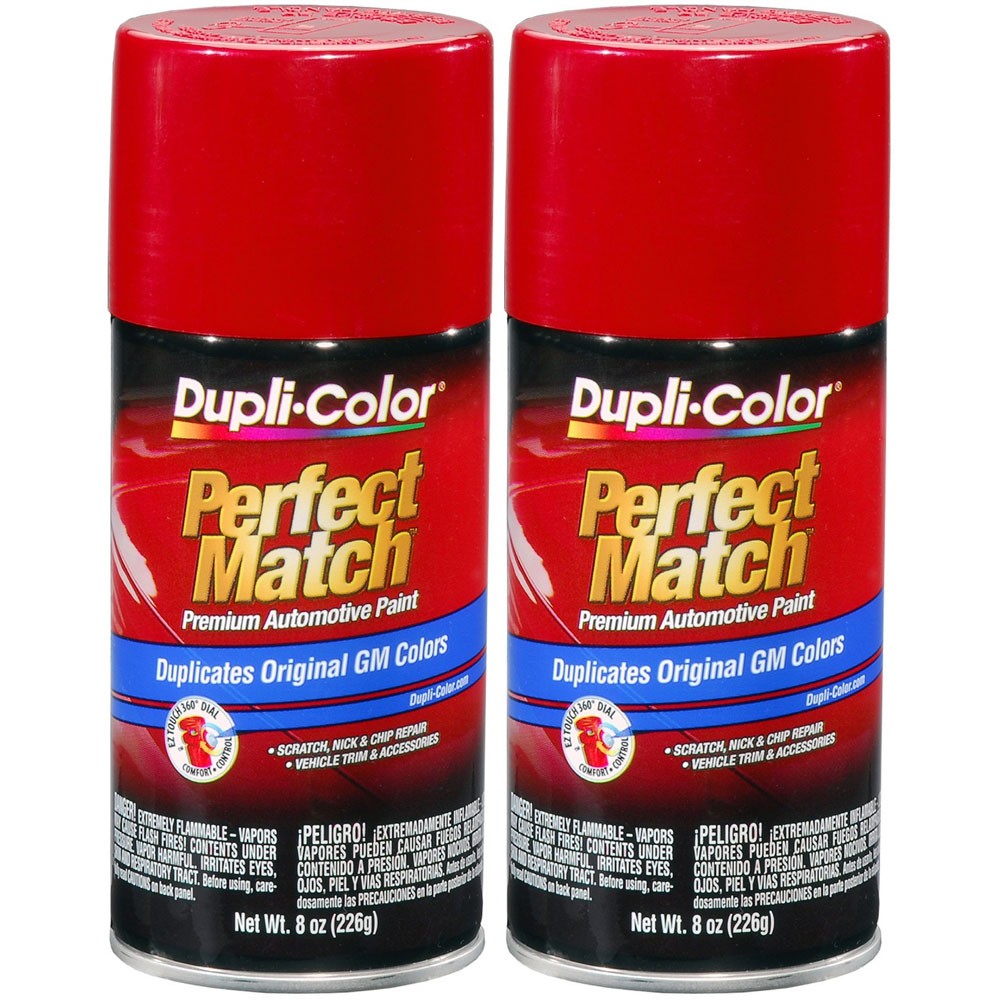 Duplicolor BGM0519 (2-Pack), Perfect Match Aerosol Paint GM WA9260, Victory Red
