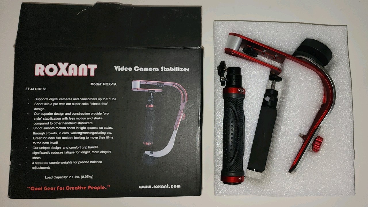 Roxant Handheld Video Camera Stabilizer Rox-A for Phones and Cameras Red