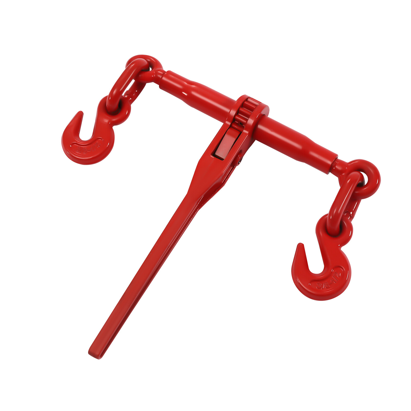 2pcs 3/8-1/2inch Ratchet Chain Binder Load Binders 9,200 Lbs Adjustable Hook