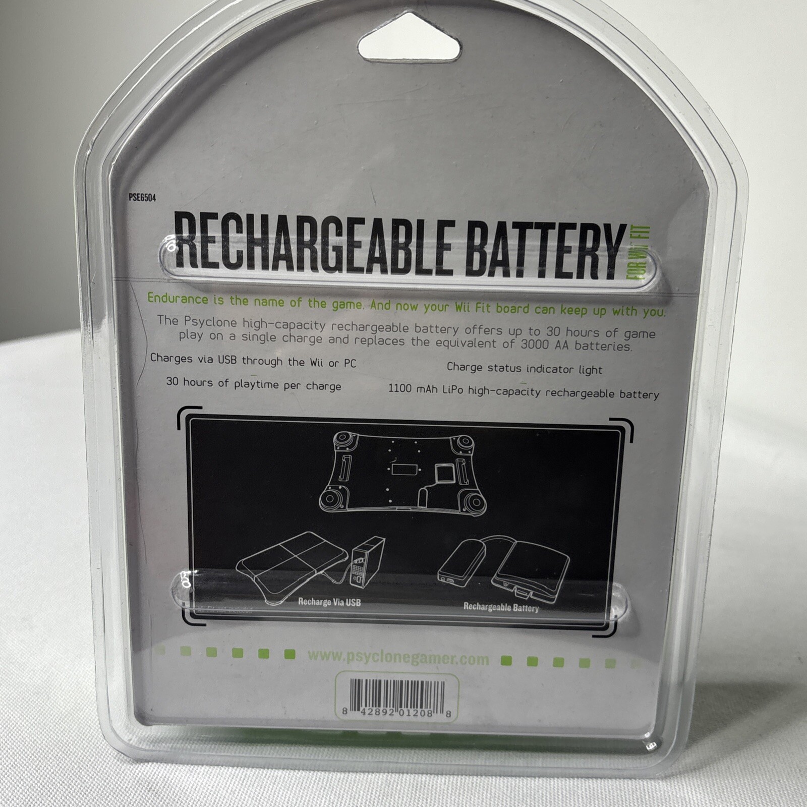 Wii Fit Rechargeable Battery Psyclone Essentials #PSE6504 NEW In BOX