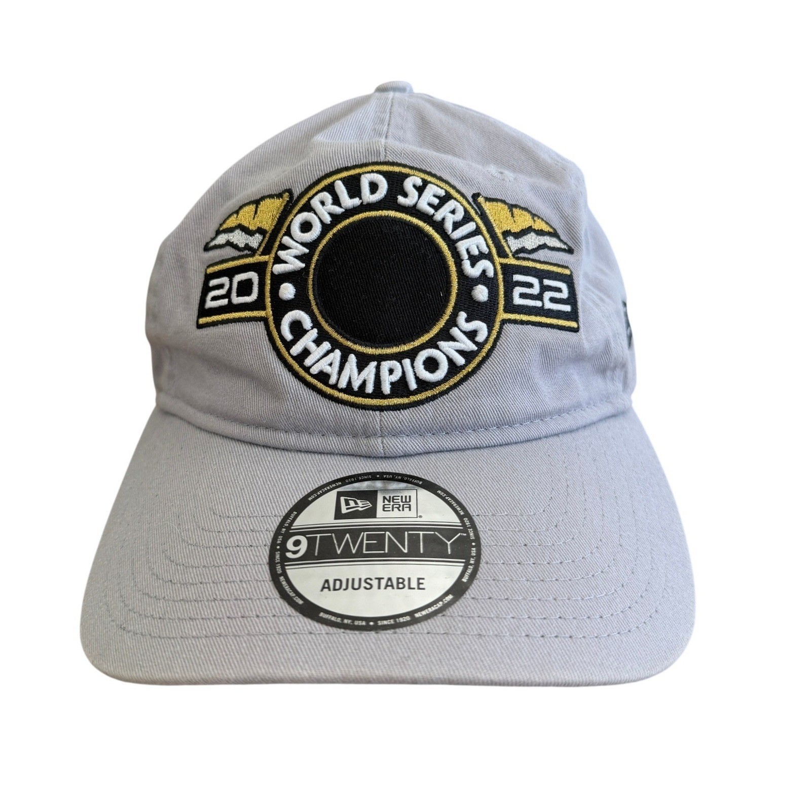 New Era 2022 World Series Champions Hat Mens OS Gray Baseball Sports Fanwear