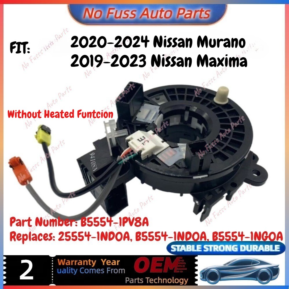 For 20-24 Nissan Murano 19-23 Nissan Maxima Clock Spring Without Heated Funtcion