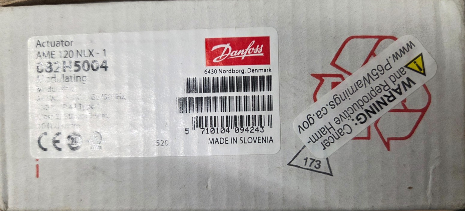 Danfoss AME 120 NLX-1 24VAC IP42 Modulating Actuator 082H5004