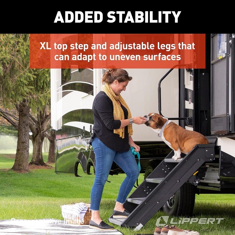 Lippert Components 733931 Solid Step Quad Step, 26-i