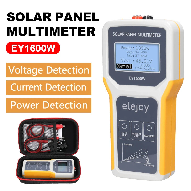 Photovoltaic Panel Multimeter Solar MPPT Test Open Circuit Voltage Device Power