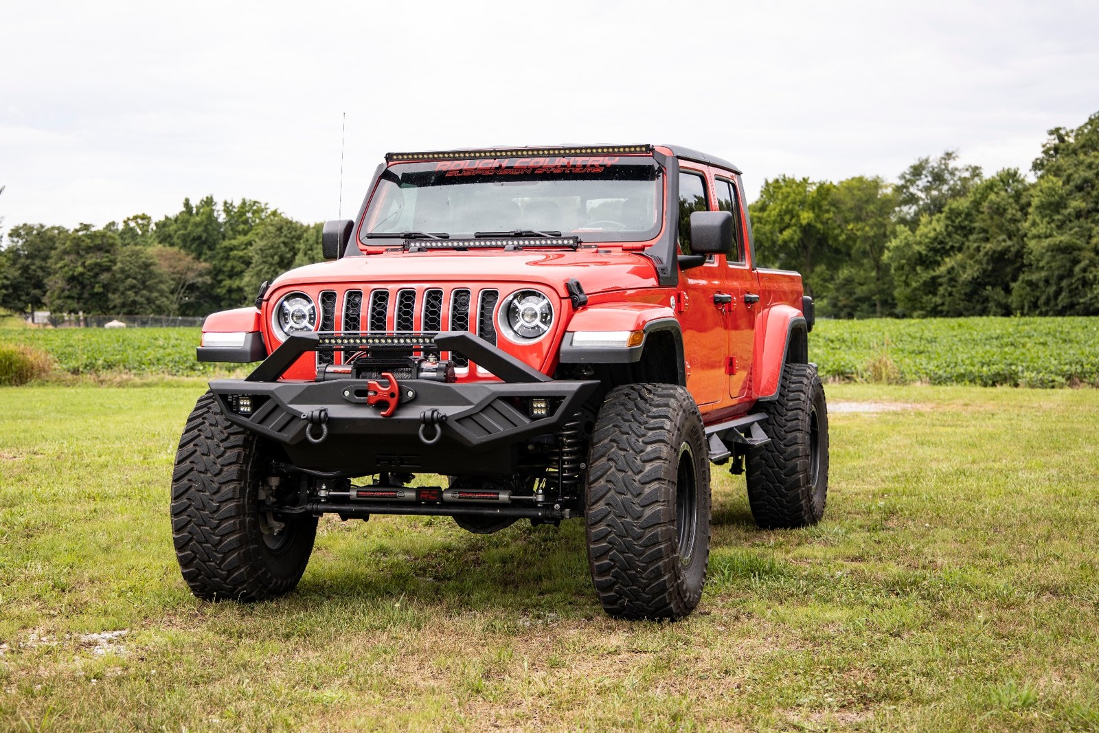 Rough Country Winch Cleat Red With Rubber Isolator