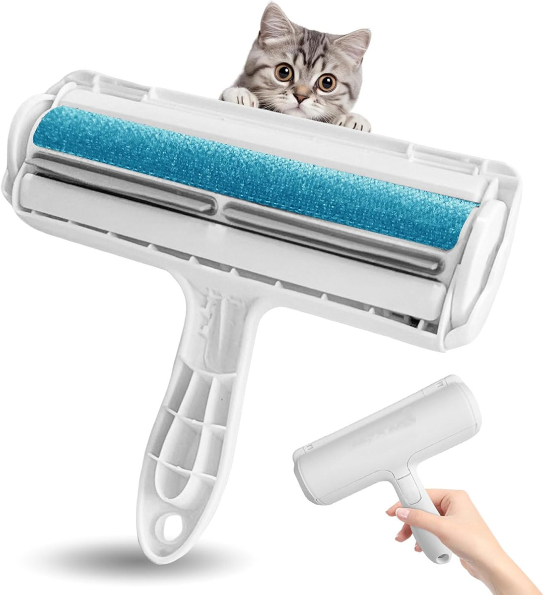 Pets Hair Removal Tool w/ Reusable Lint Roller for Clothing Couch puppy Cat Hair
