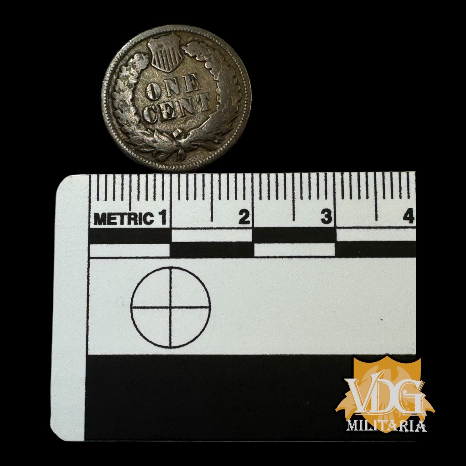 1897 US Indian Head Cent – Late 19th Century Copper Coin #Y0407