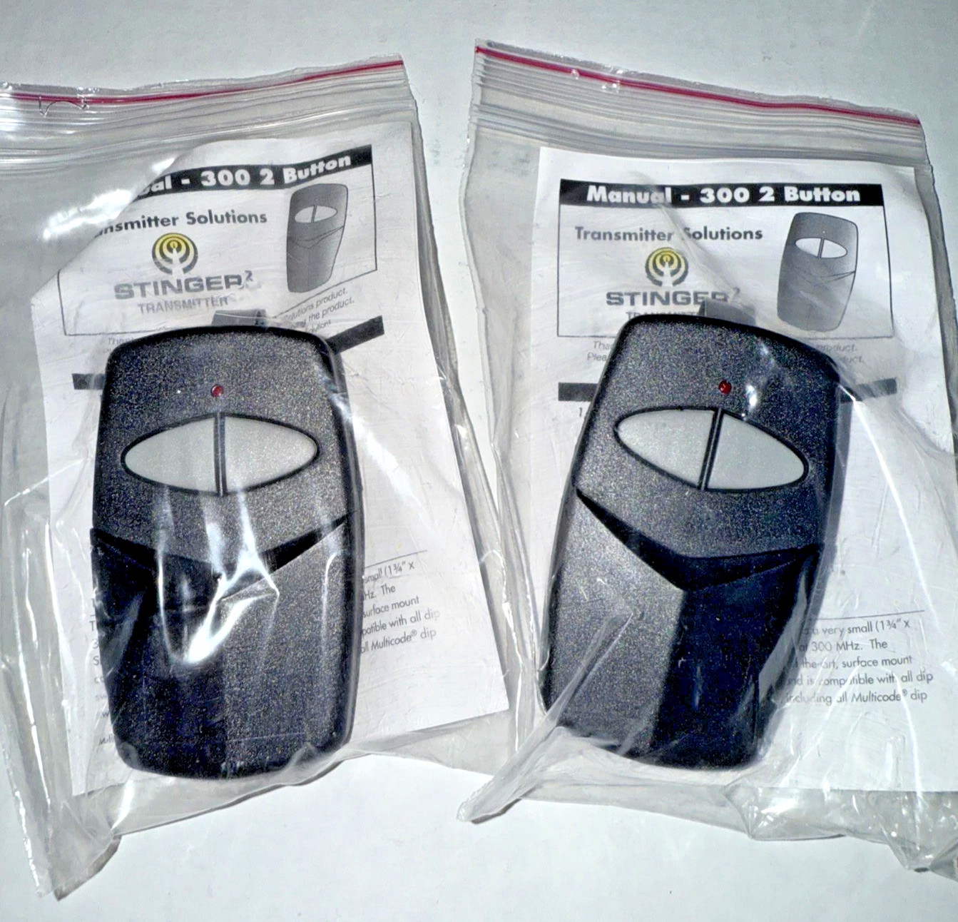 2 NEW Transmitter Solution Stinger 300MCD22V Garage Door Opener Sun Visor Remote