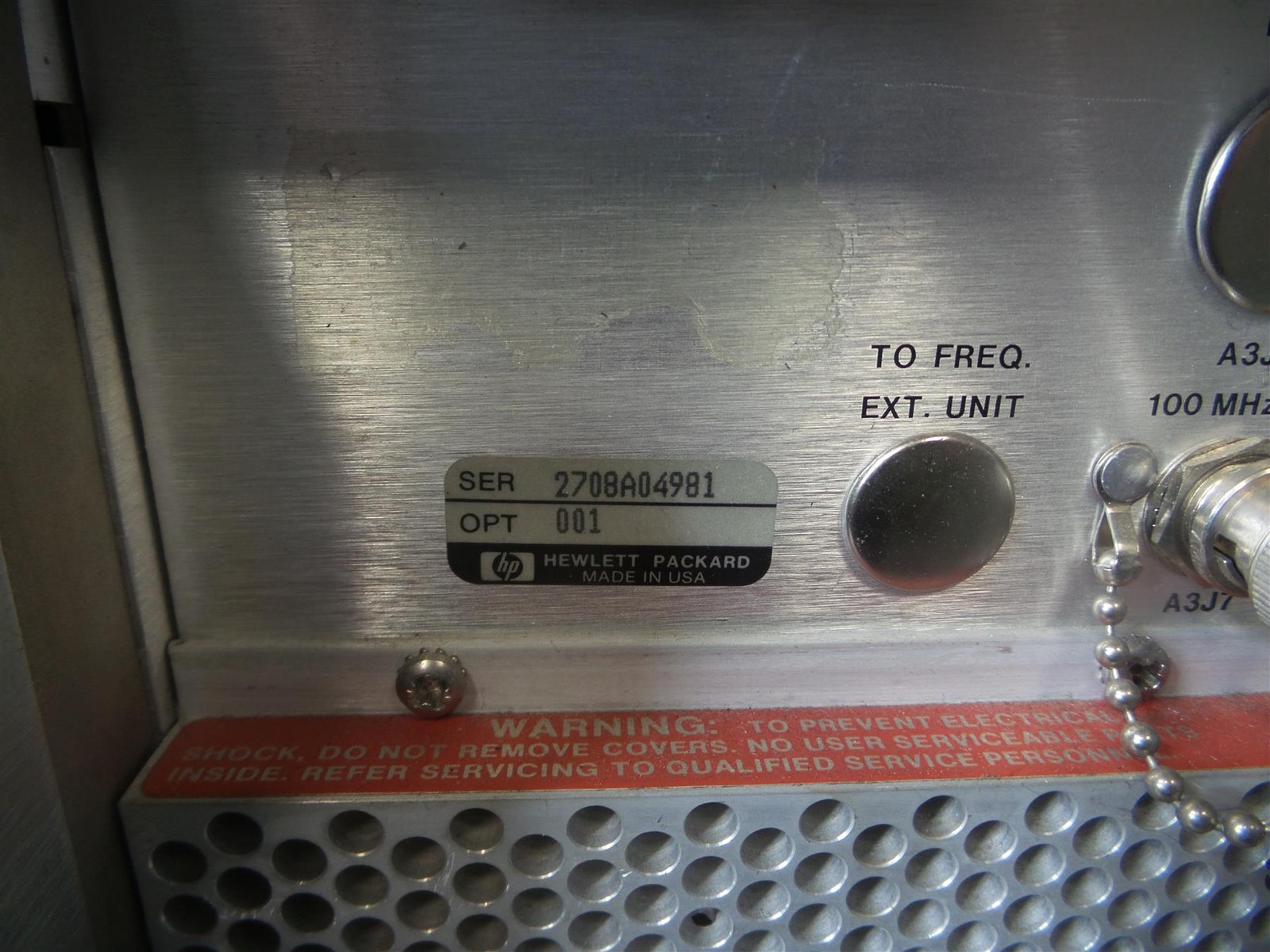 HP 8672A SYNTHESIZED SIGNAL GENERATOR - Free Shipping