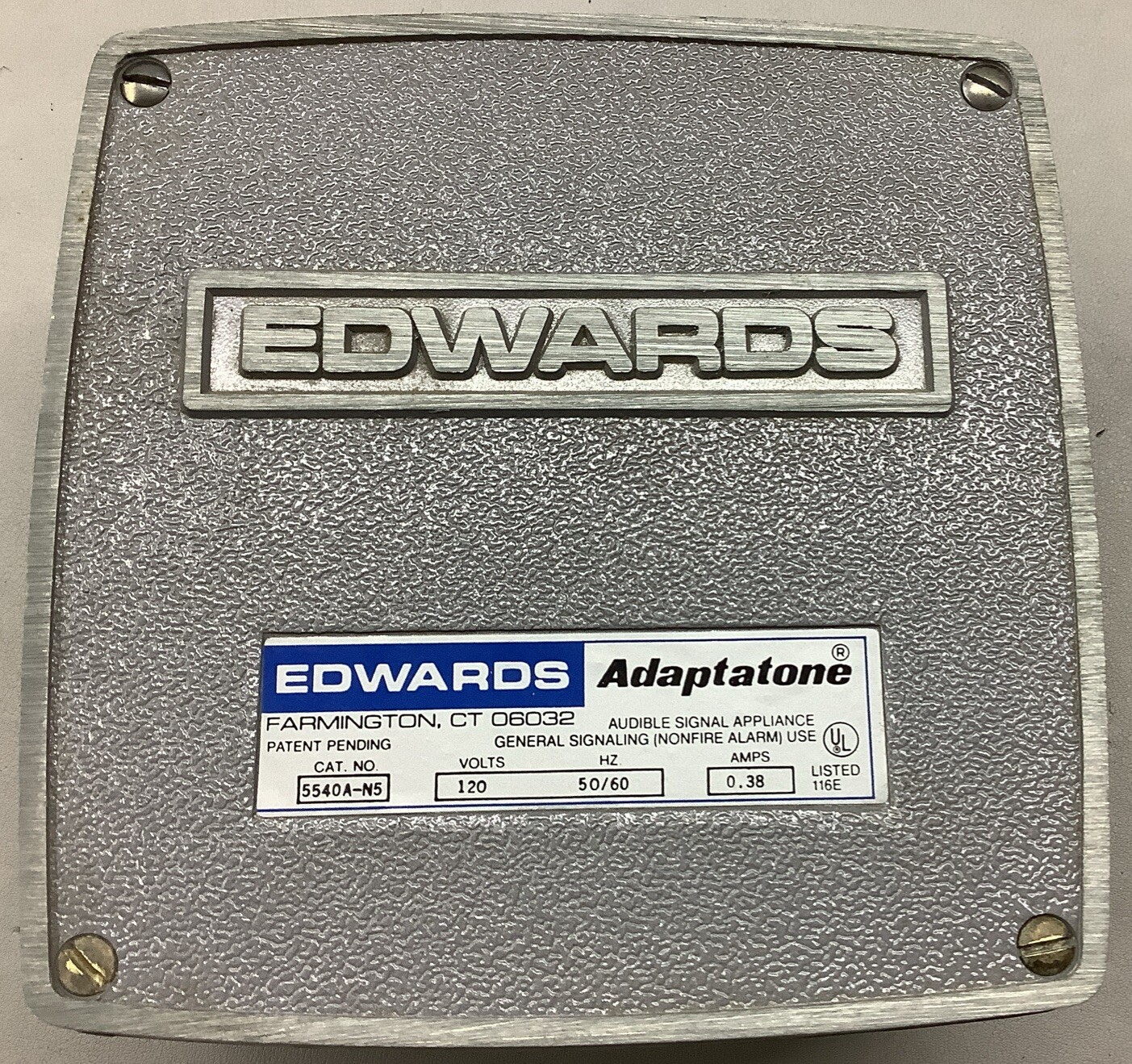 Edwards Signaling 5540A-N5 120V 50/60Hz Adaptatone Signaling Horn Body (M17)