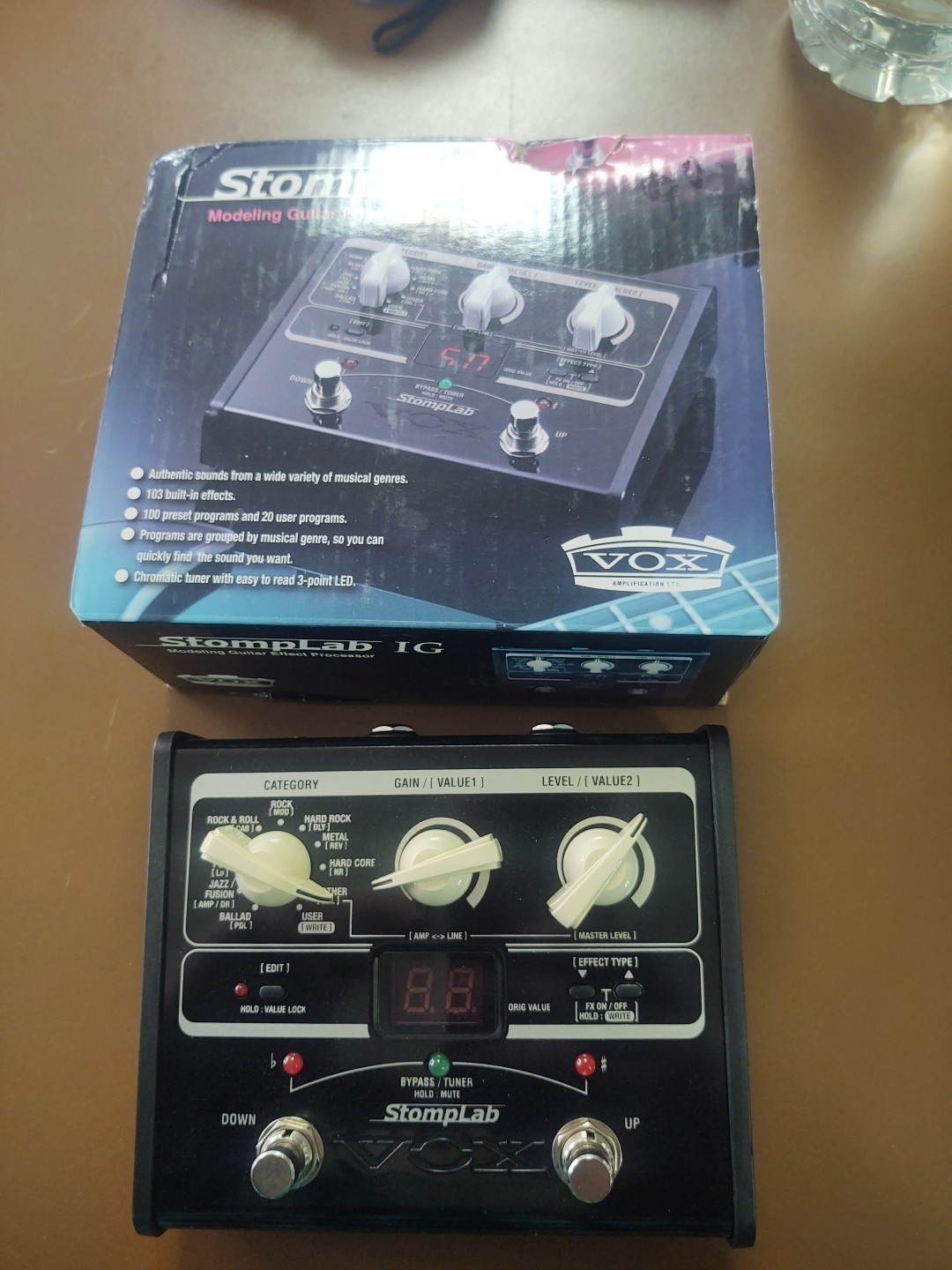 Vox StompLab IG 1G Modeling Guitar Effects Pedal