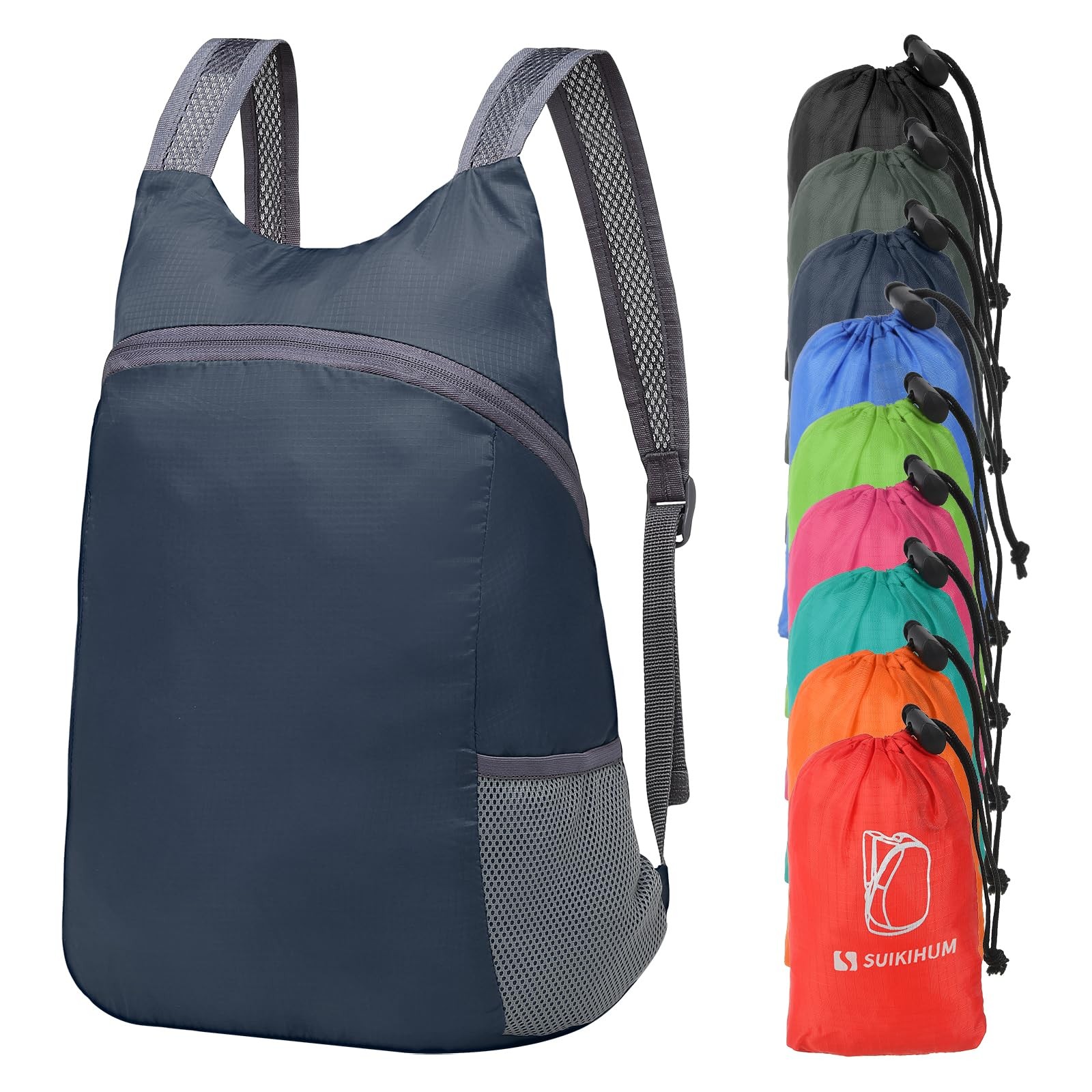 SUIKIHUM 20L Ultra Hiking-Daypack Lightweight Foldable Travel Packable Backpa...