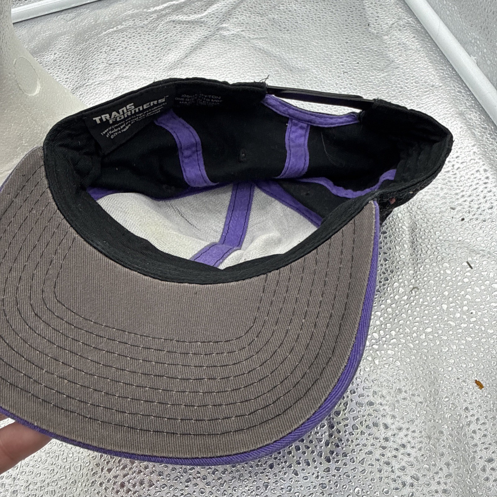 Transformers Black Purple Cartoon Underbill Hat Cap SnapBack