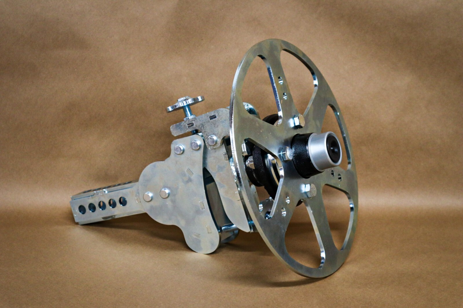 DIY Weld Positioner (Roll-out wheel) 1/4" Steel, 3 positions, leveler, brake