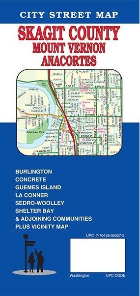 City Street Map of Skagit County, Washington State, by GMJ Maps