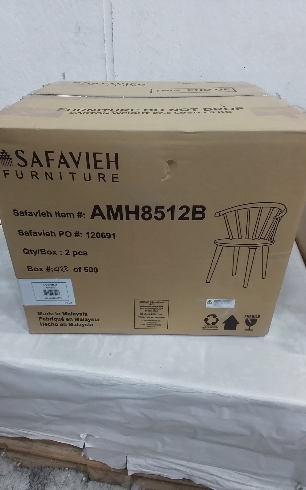 Safavieh BLANCHARD SIDE CHAIR, Reduced Price 2172764641 AMH8512B
