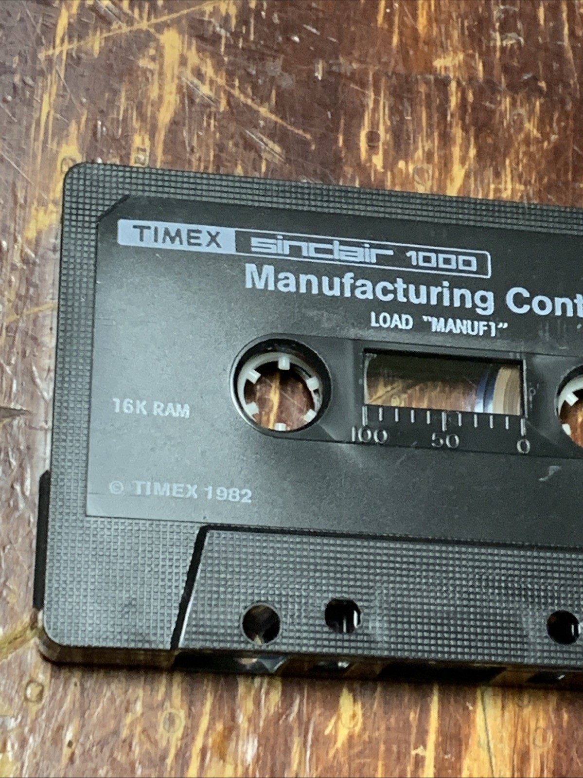 Timex Sinclair 1000 Manufacturing Control Computer Cassette Tape - Vintage