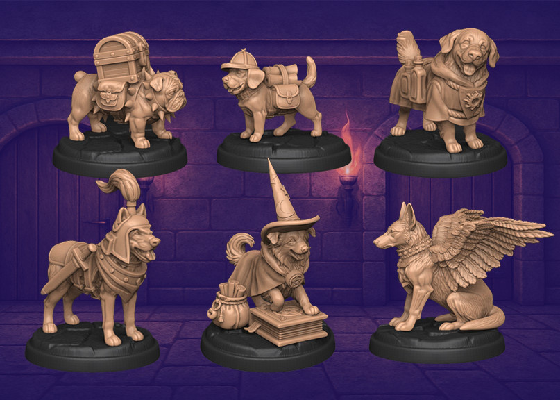 Dungeons and Dragons, DND TTRPG, Wargaming - Dungeon Dogs - Volume 1