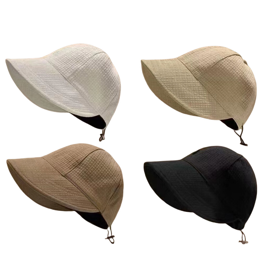 Summer Wide Brim Fisherman Hat Foldable Sunshade Visors Fisherman Cap Adjustabl❥