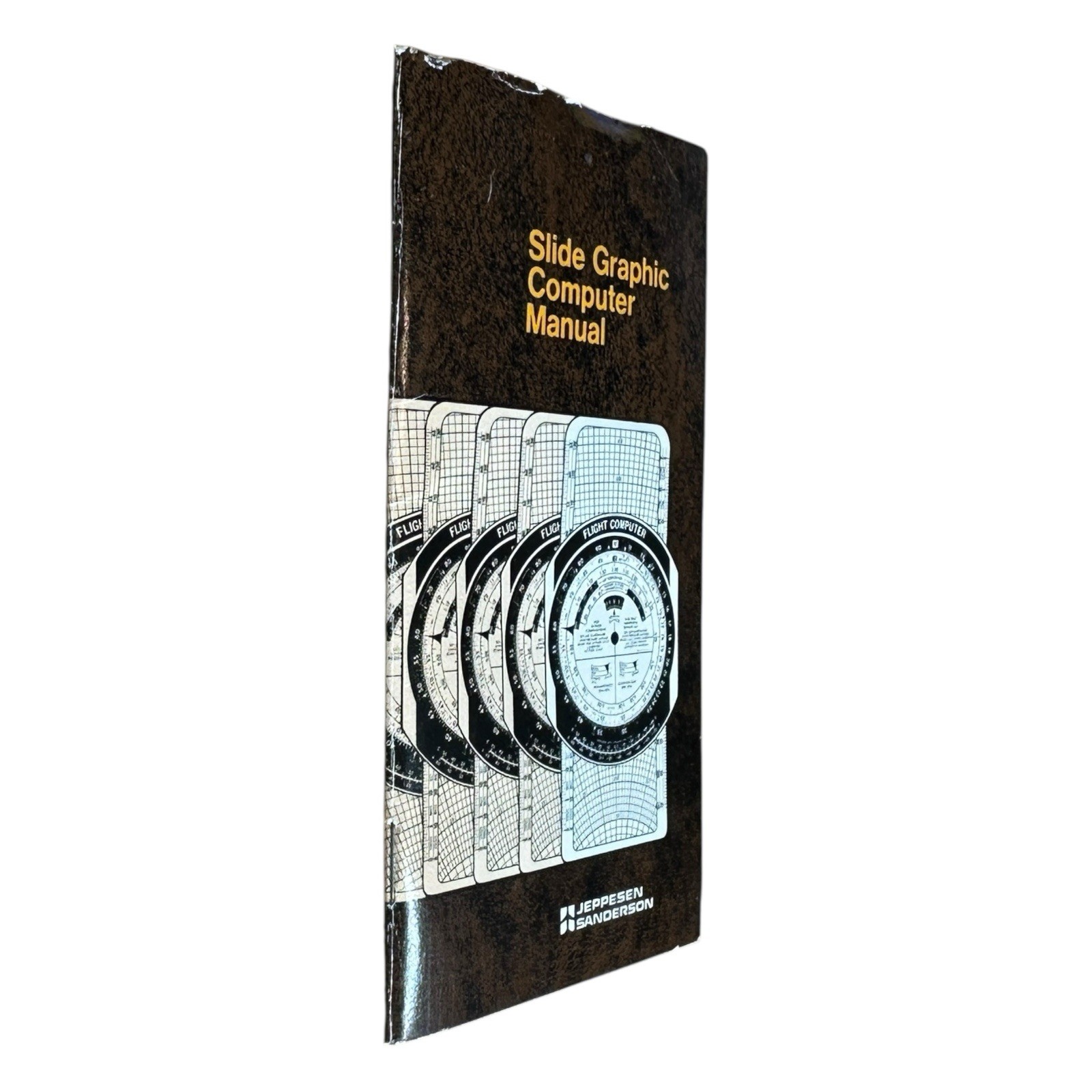 Jeppesen E6B Flight Computer Aviation Slide Rule w Manual Case Pilot Tool