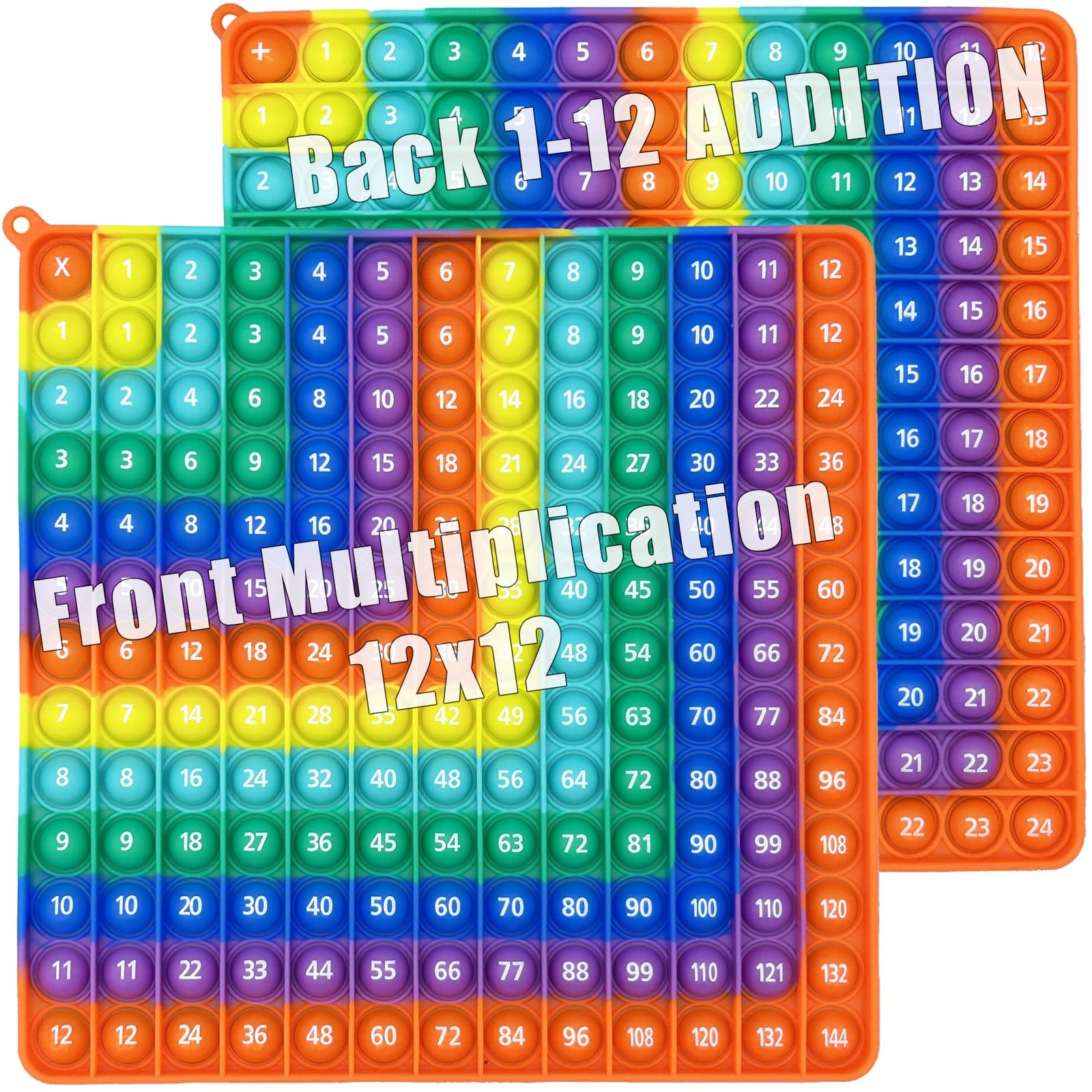 Multiplication 12x12, Addition 1-12, Math Fidget Popper, Learn Multiplication, A
