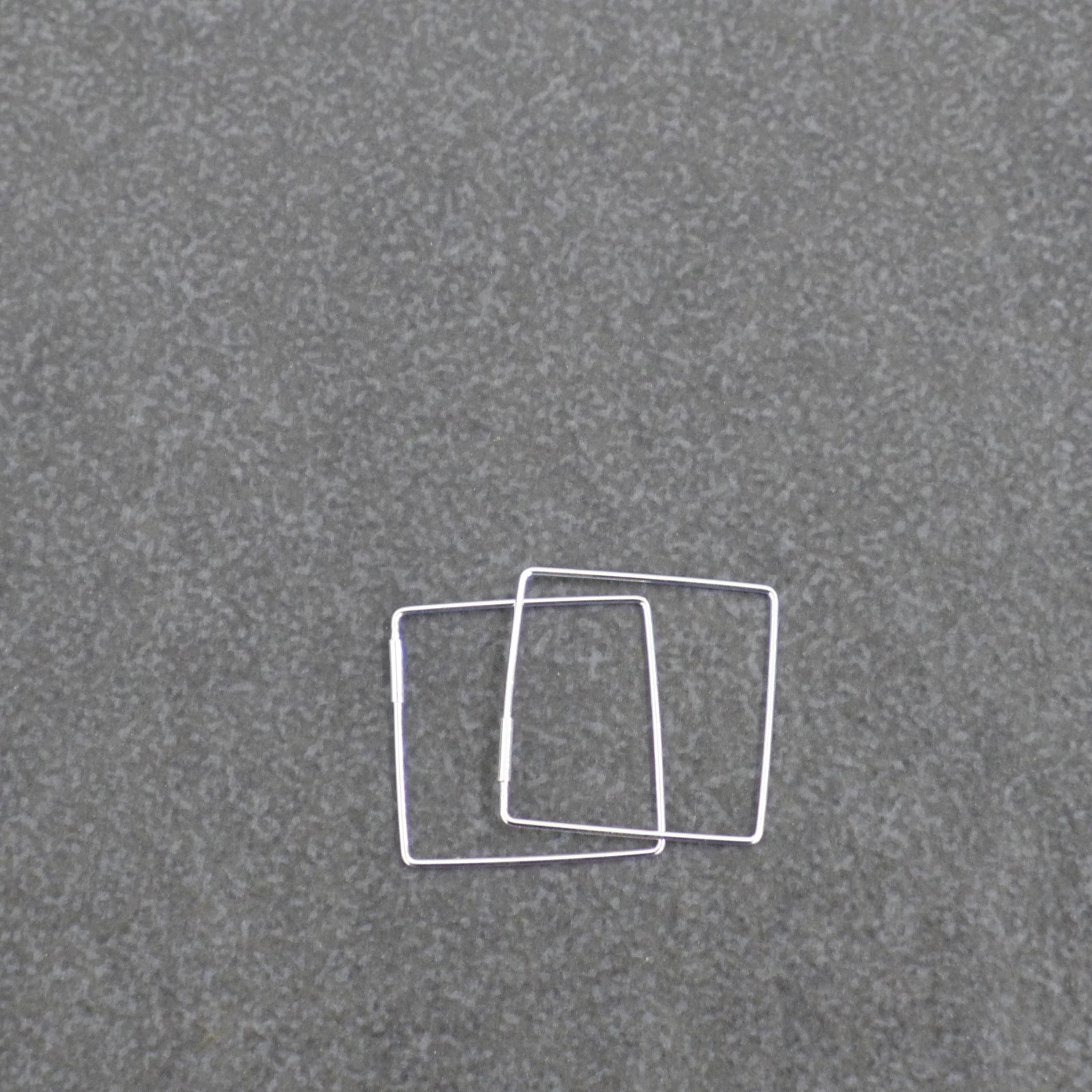 925 Sterling Silver,Square Hoop Earring,25mm,30mm,Earring Findings