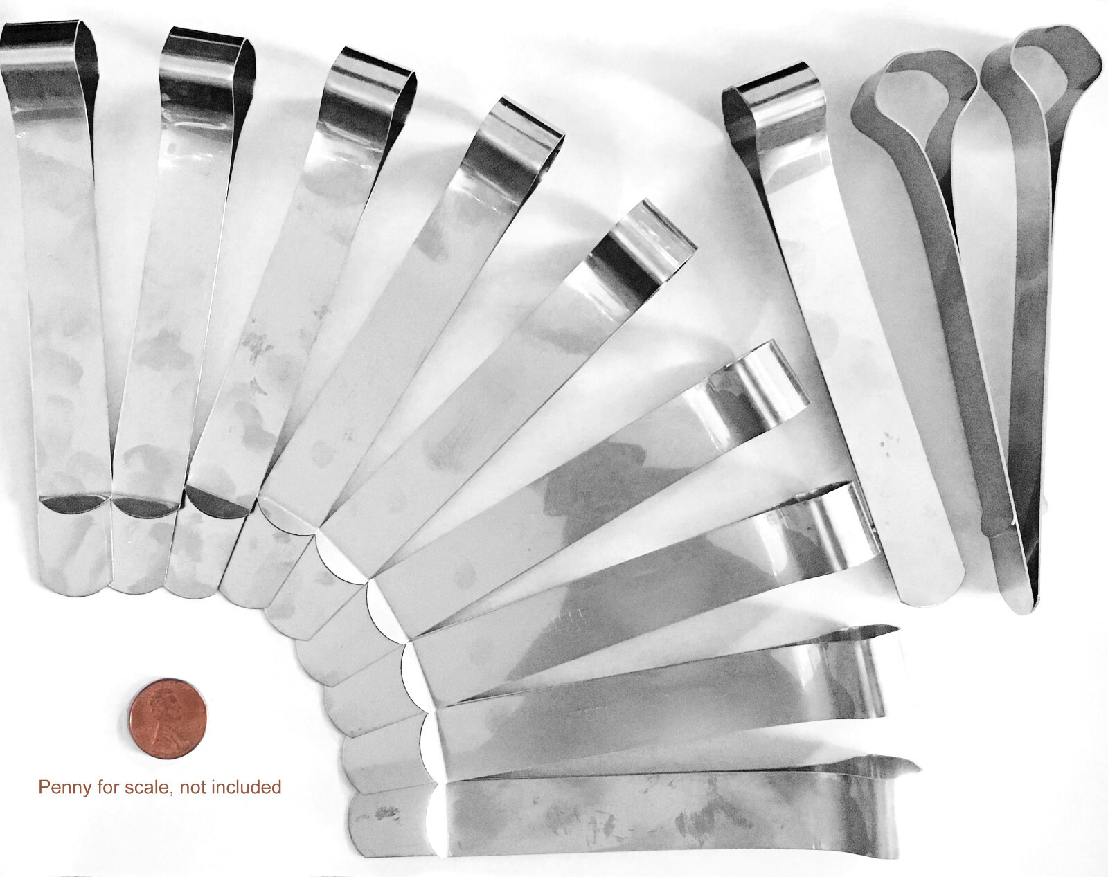 Metal  office bankers/background clips, set of-12