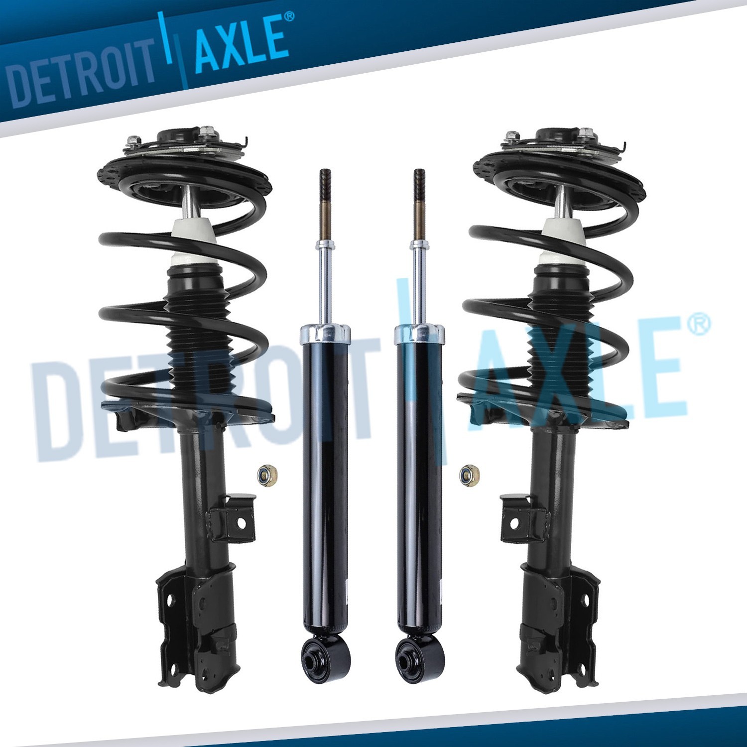 Front Struts w/Coil Spring Assembly Rear Shocks for 2003-2008 Infiniti FX35 FX45