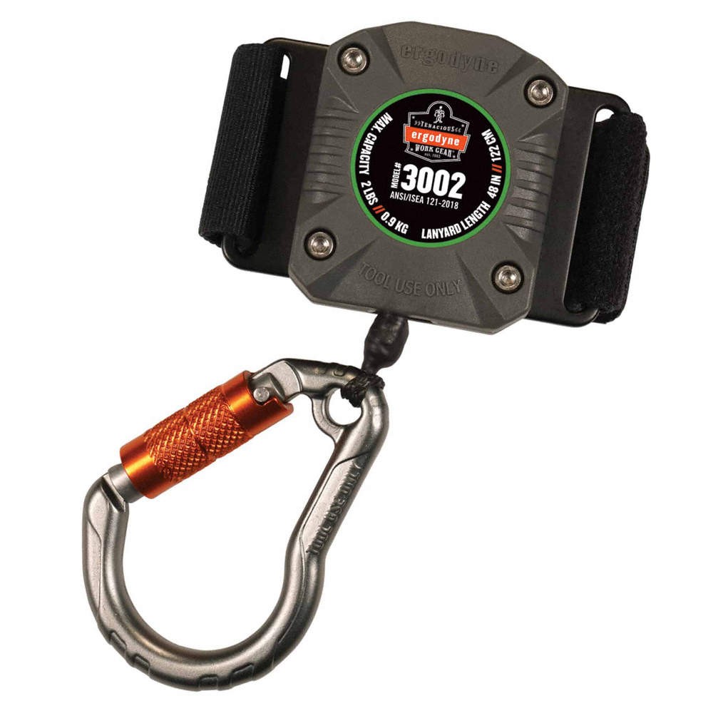 SQUIDS BY ERGODYNE 3002 Retractable Tool Lanyard 60WF96