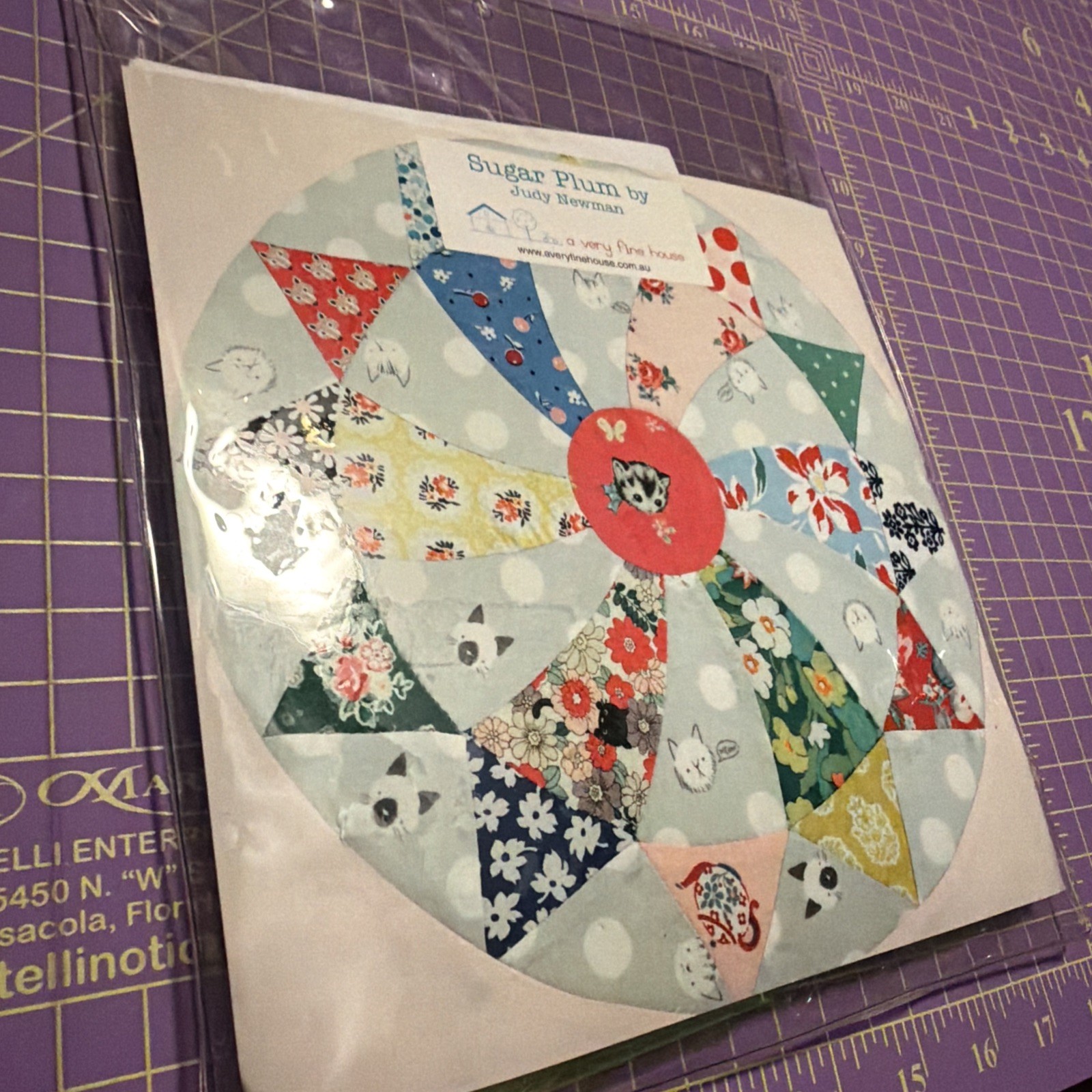 Sugar Plum Hand Piecing Quilt Template Set By Judy Newman