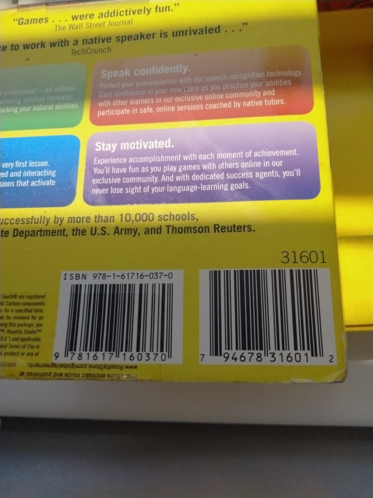 Rosetta Stone Learn Italian Language Totale Level 1 Version 4